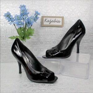 BCBGeneration Black Peep Toe Pumps. Size 10B